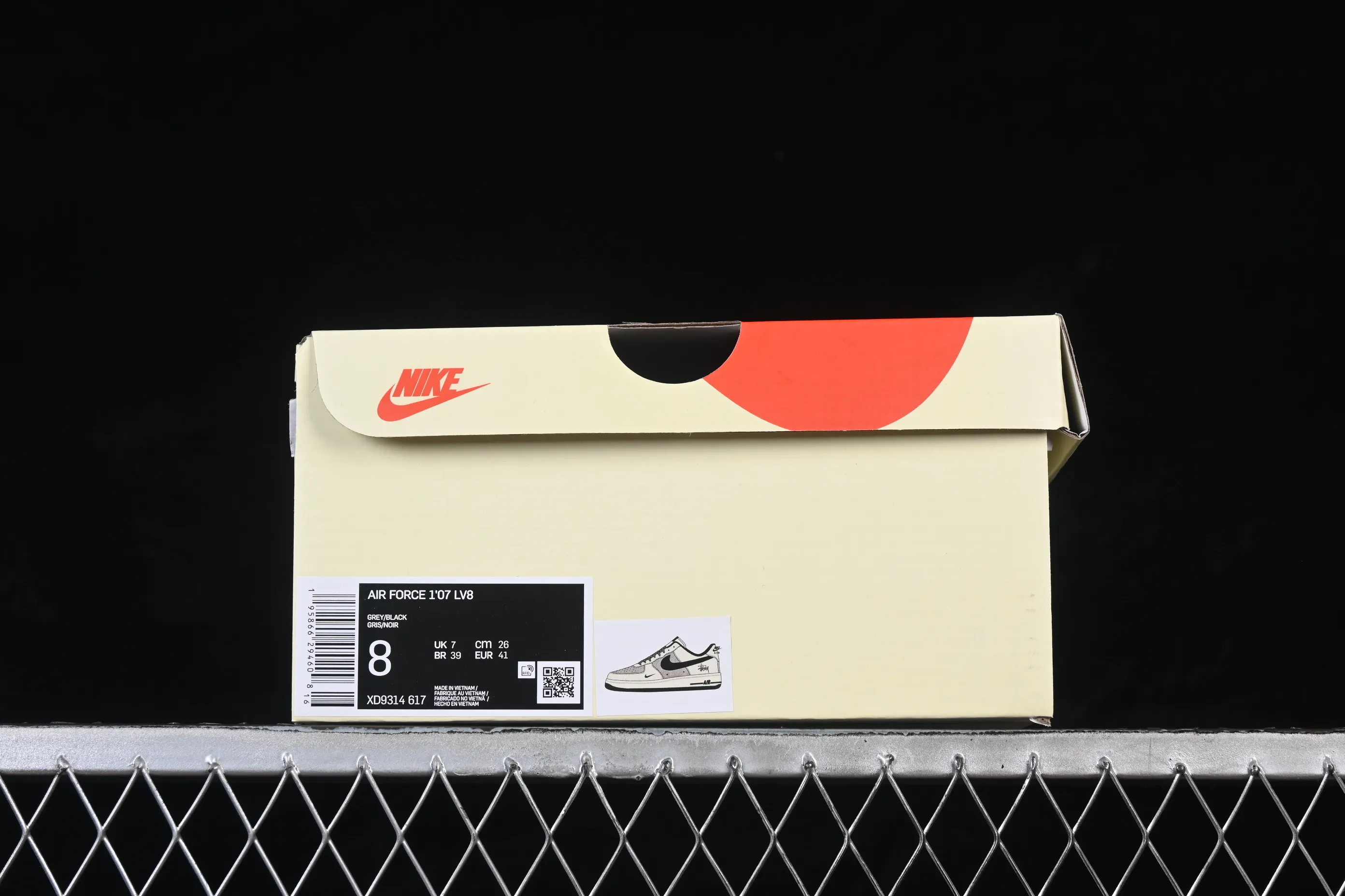 All categories Nk Air Force 1 Air Force series Nk Air Force 1 Low Air Force low-top Nike Air Force 1'07 Low Stussy co-branded white gray black Air Force 1 low-top casual sneakers XD9314-617